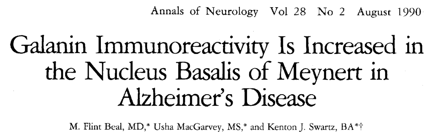 Galanin upregulation data